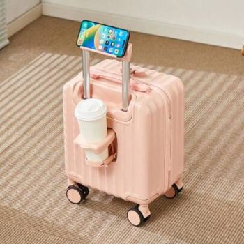 YH-0174-Stylish pink suitcase