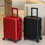 OJ1808 wheels aluminum frame travel bag