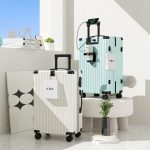 OJ791 wheels aluminum frame travel bag
