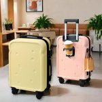 OJ814 wheels aluminum frame travel bag