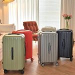OJ1355 wheels aluminum frame travel bag